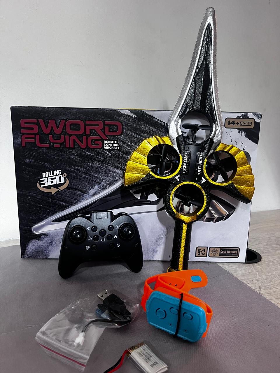 💯DRONE ESPADA VOLADORA CON SENSOR Y CONTROL 🔥JUGUETE VIRAL 2026❗