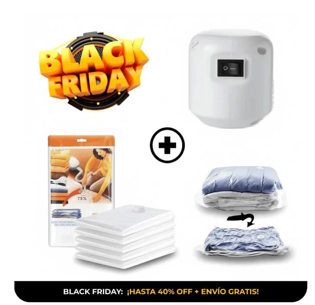 Pack Bolsas al Vacío 🏠 (Incluye de REGALO Compresor Eléctrico)🎁