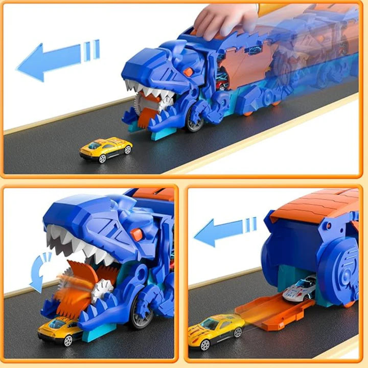 🦖SUPER DINO TRANSFORMER + 🎁 6 AUTOS DE REGALO 🎁