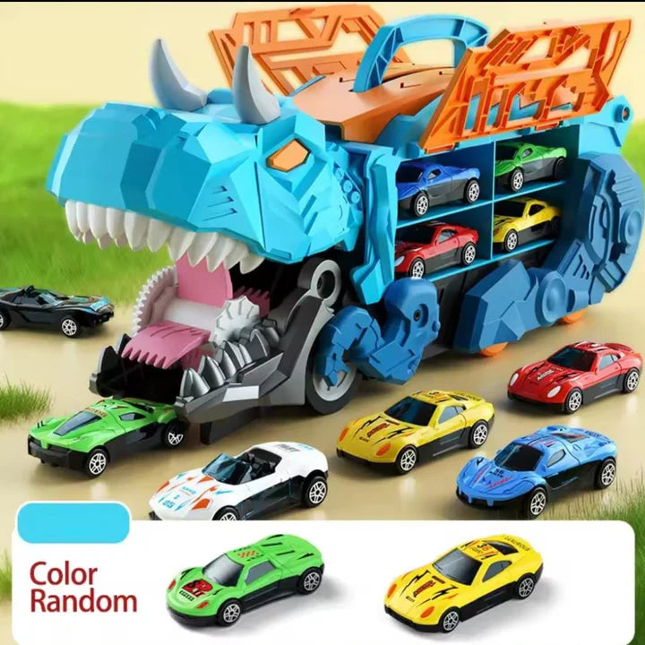 🦖SUPER DINO TRANSFORMER + 🎁 6 AUTOS DE REGALO 🎁