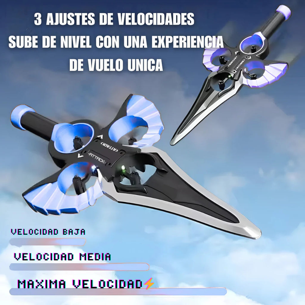 💯DRONE ESPADA VOLADORA CON SENSOR Y CONTROL 🔥JUGUETE VIRAL 2026❗